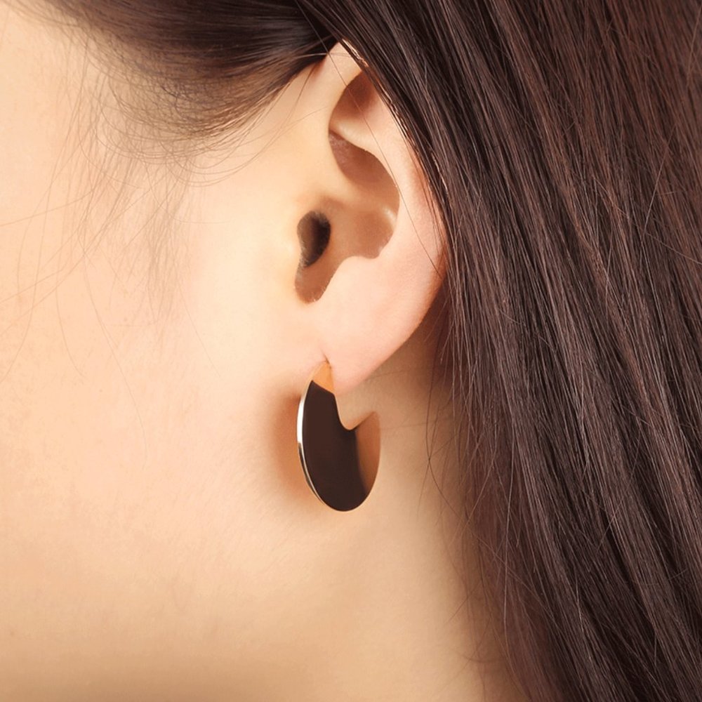 💙Minimalist Circle Earrings - Picture 5 of 11